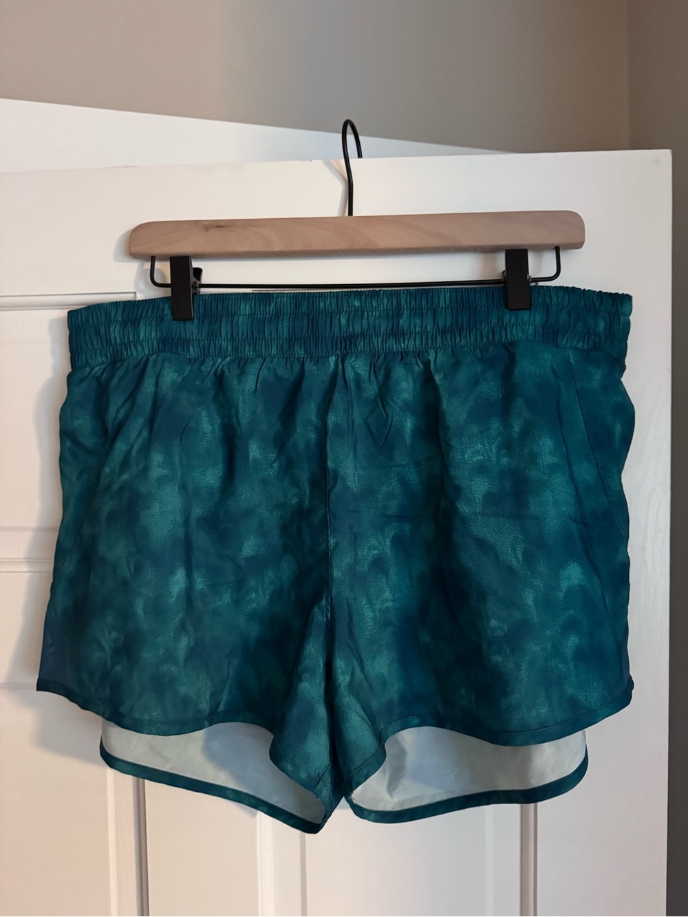 all in motion Teal Tie-Dye Athletic Shorts